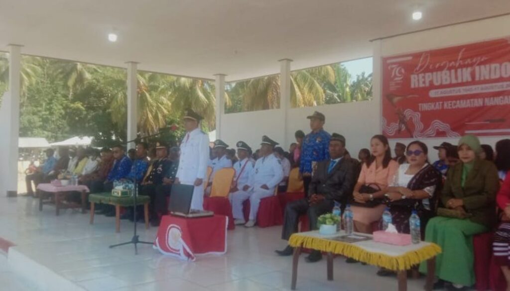 Pemerintah Kecamatan Nangaroro Gelar Apel HUT Ke-79 Dilapangan Kepabiu Nangaroro